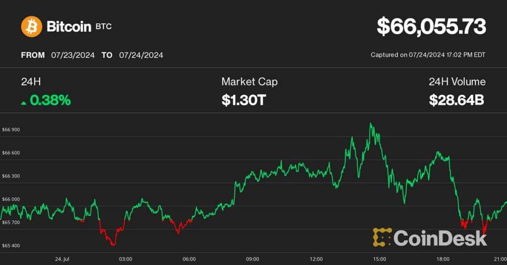 Bitcoin Remains Stable Amid Tech Downturn, Ether Drops Post-ETF