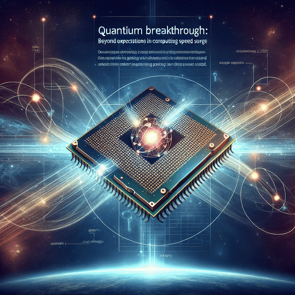 Quantum Breakthrough: Beyond Expectations in Computing Speed Surge