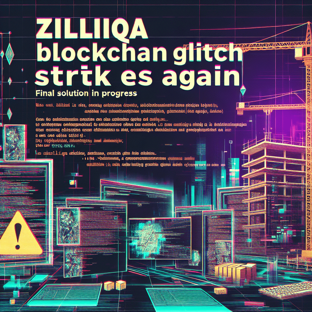 Zilliqa Blockchain Glitch Strikes Again: Final Solution in Progress