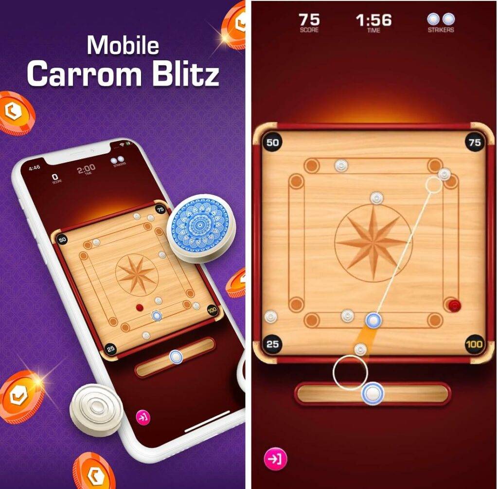 Carrom Blitz: $RLY Tokenları için Oynayın - Blockchain ile Android Oyunu